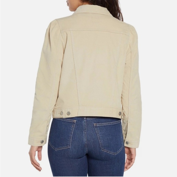 GAP Women's Cream Corduroy Jean Jacket - Picture 6 of 10